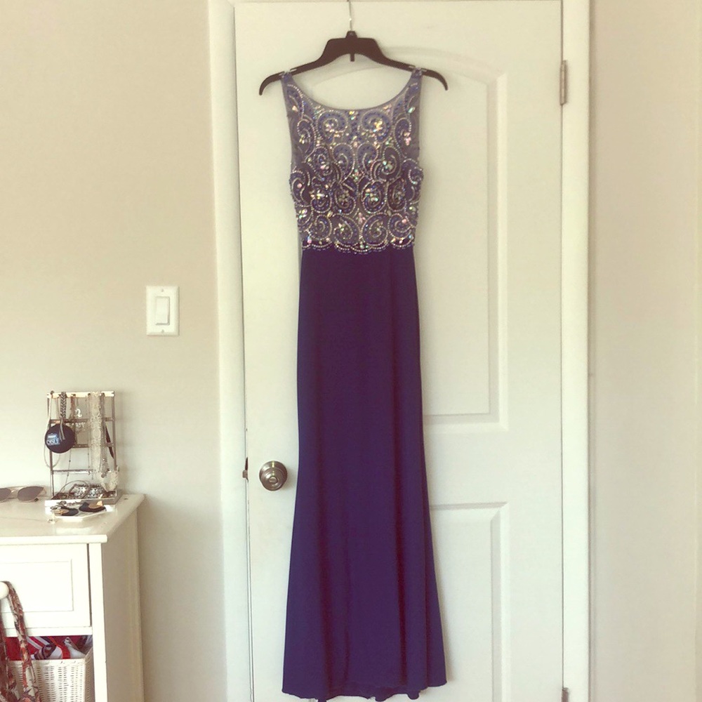 Blue prom dress